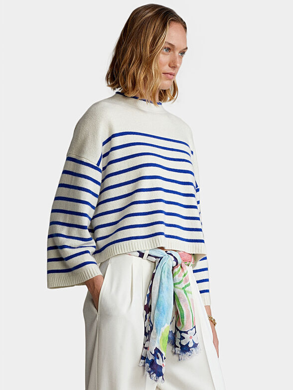 Striped cashmere sweater - 1
