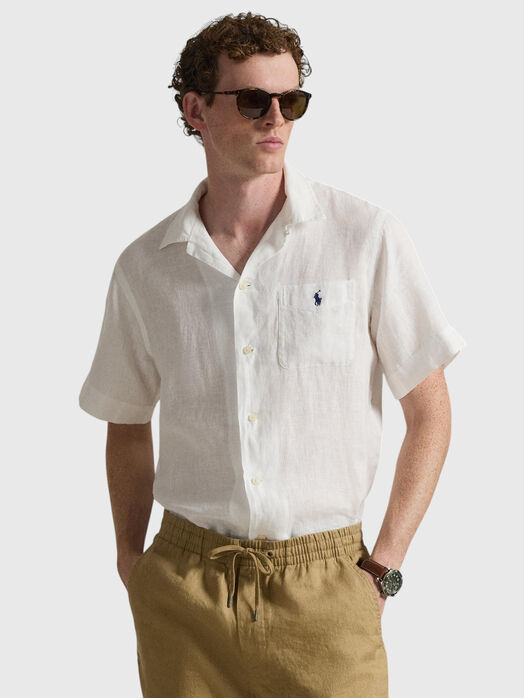 White linen shirt