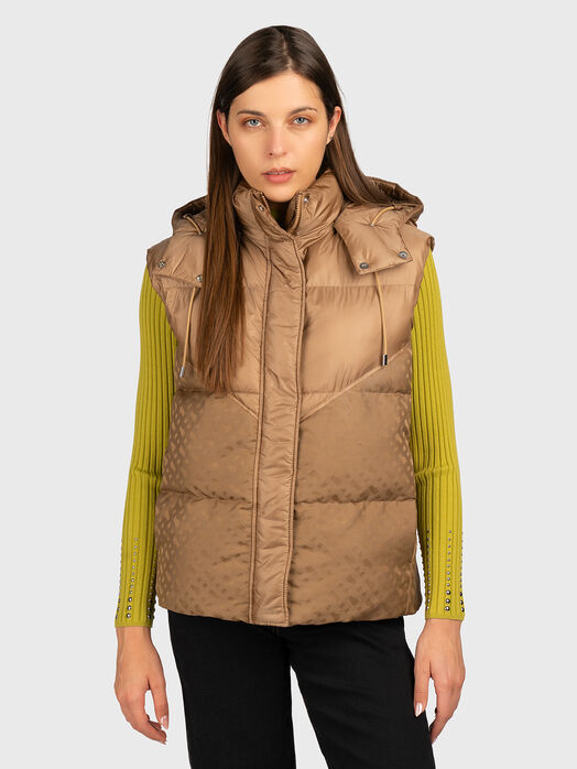 POLLIMO monogrammed print vest