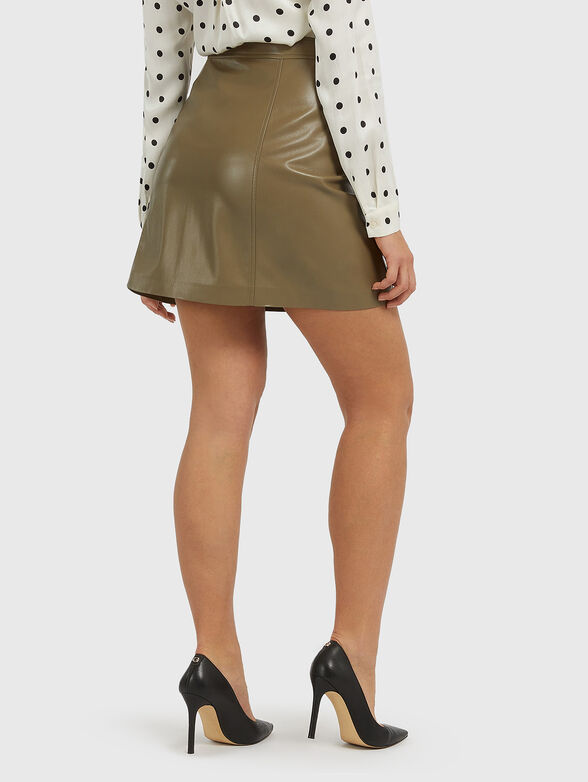 CAROLA black skirt in eco leather - 2