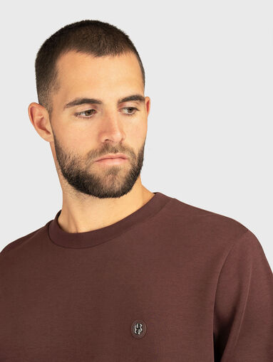 C-SHARPE oval neck sweatshirt in black - 5