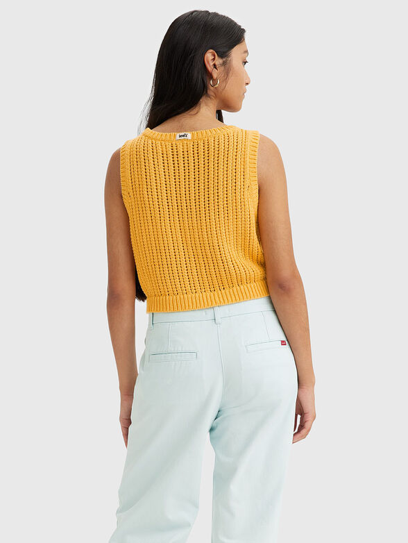 Orange knitted top - 1