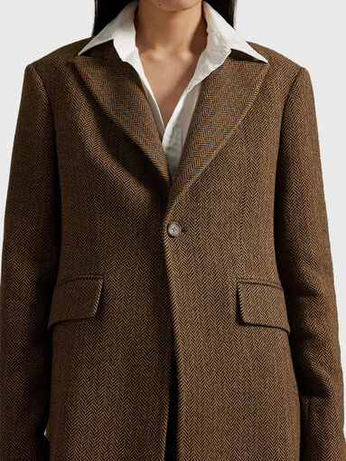 Single breasted wool coat - 5