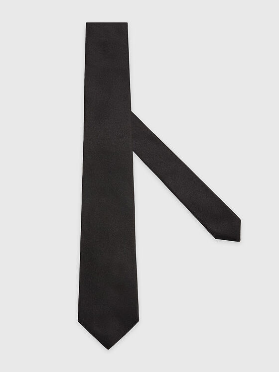 Black silk tie - 1