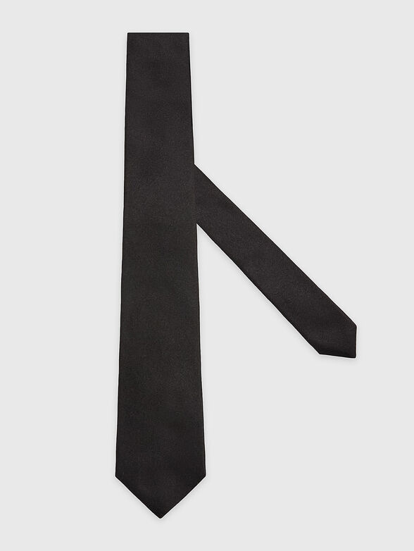 Black silk tie - 1