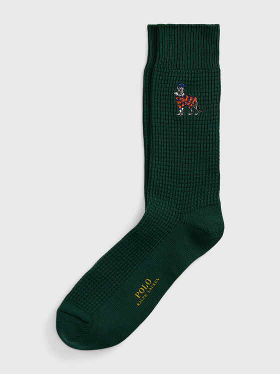 Памучни чорапи с POLO BEAR лого бродерия - 1