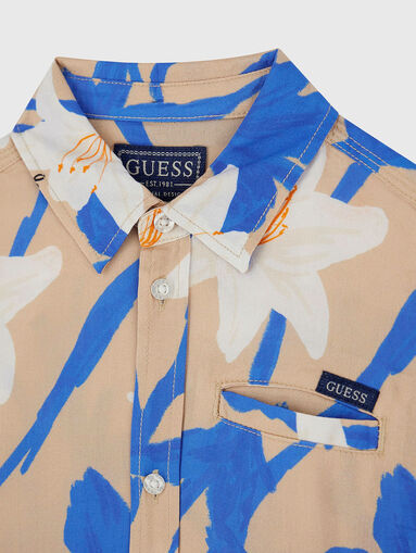 Shirt with floral print - 4