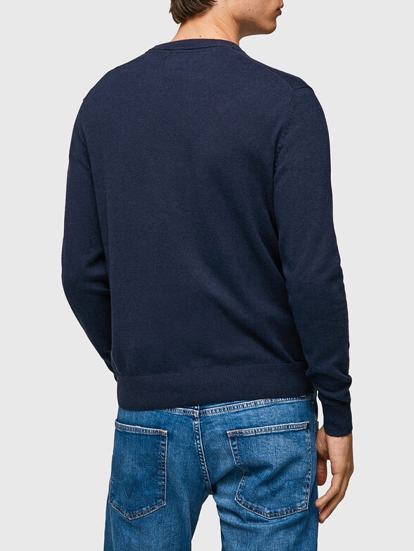 ANDRE black sweater with crew neck - 3