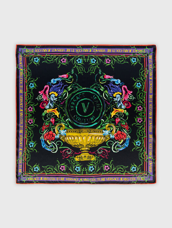 Silk scarf with gold accents - 2