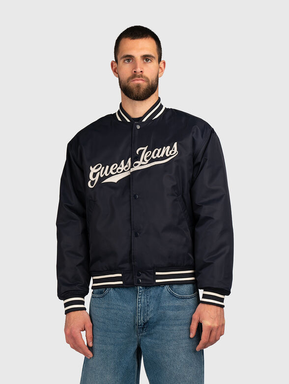 Bomber jacket with logo embroidery - 1