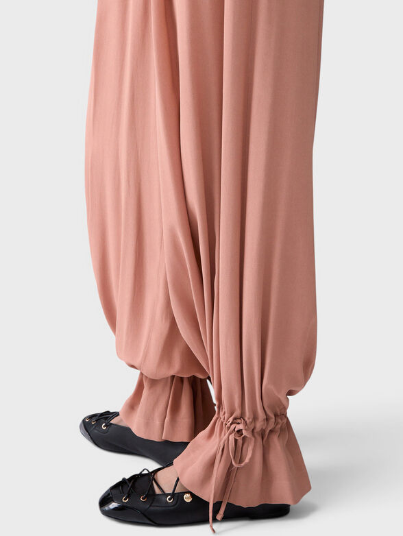 Wide-leg georgette trousers - 3