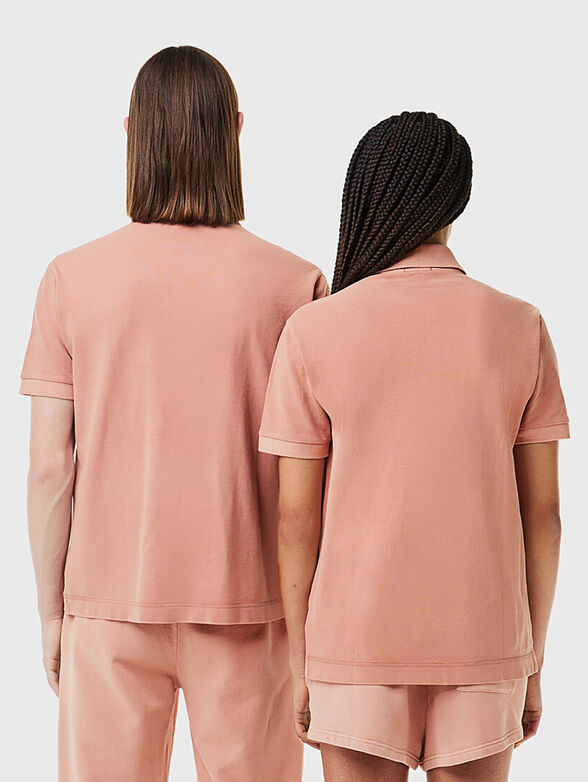 Unisex polo-shirt in blue colour - 3