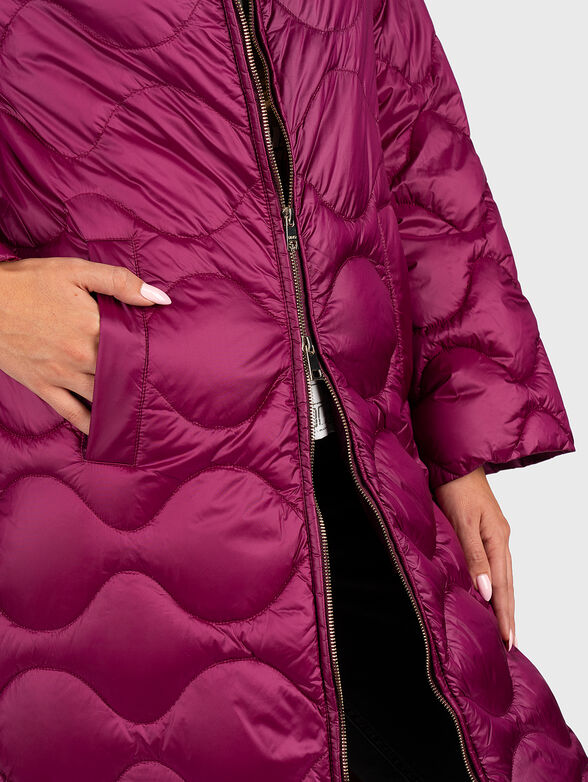 Black down jacket with removable sleeves - 5