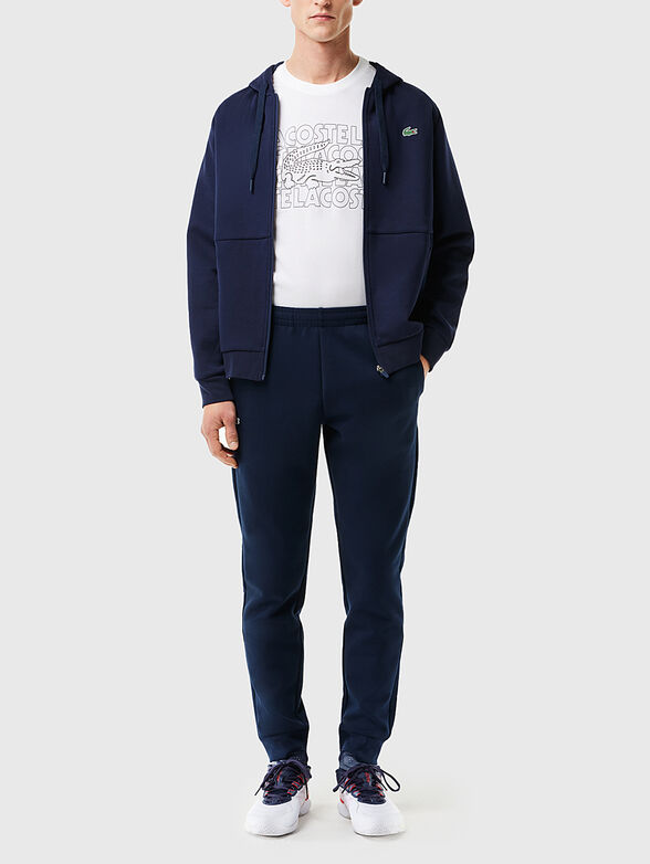 Black T-shirt with artistic logo print - 2