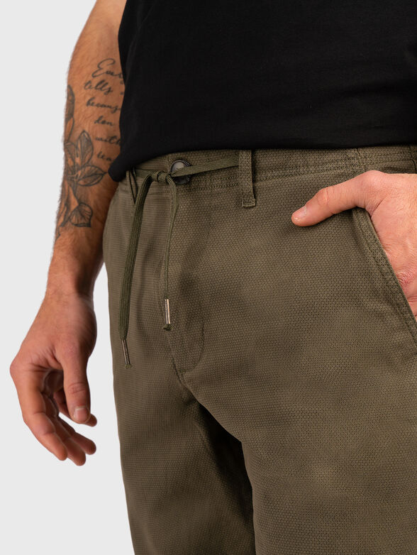 Green trousers with ties  - 5