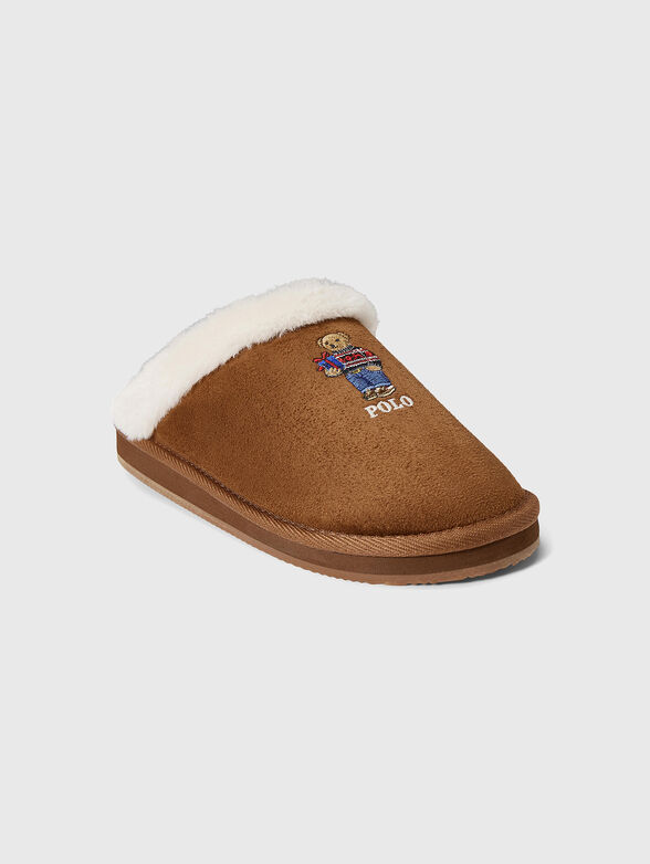 Brown slippers POLO BEAR - 2