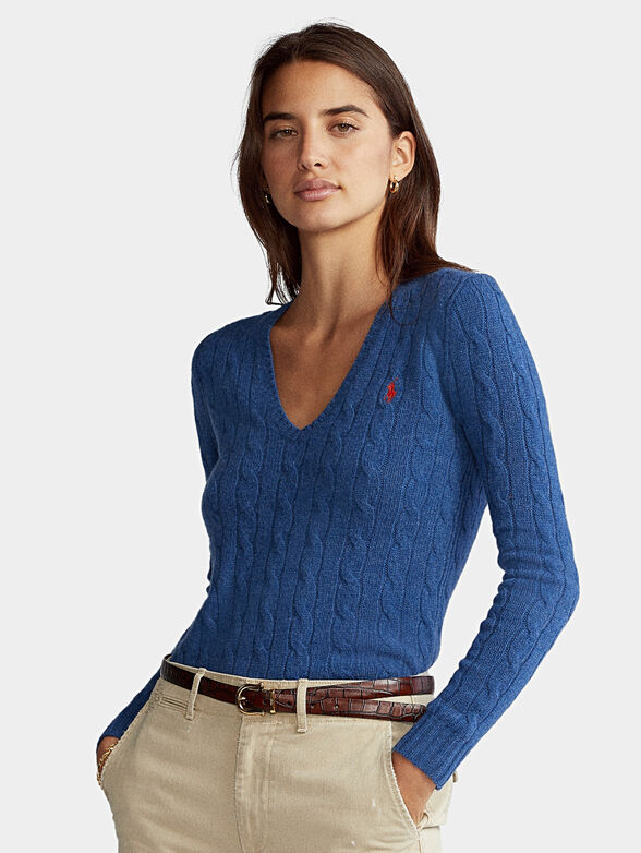 V-neck sweater - 1