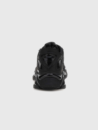 BELLUNO black sneakers with logo - 3