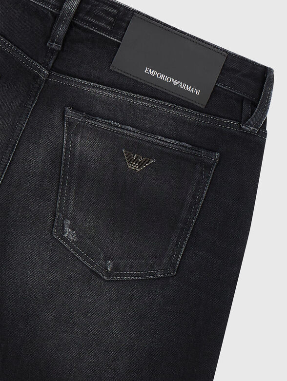 Black jeans with washed effect - 3