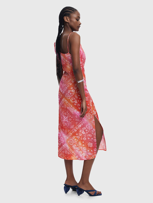 Midi dress with floral details - 2