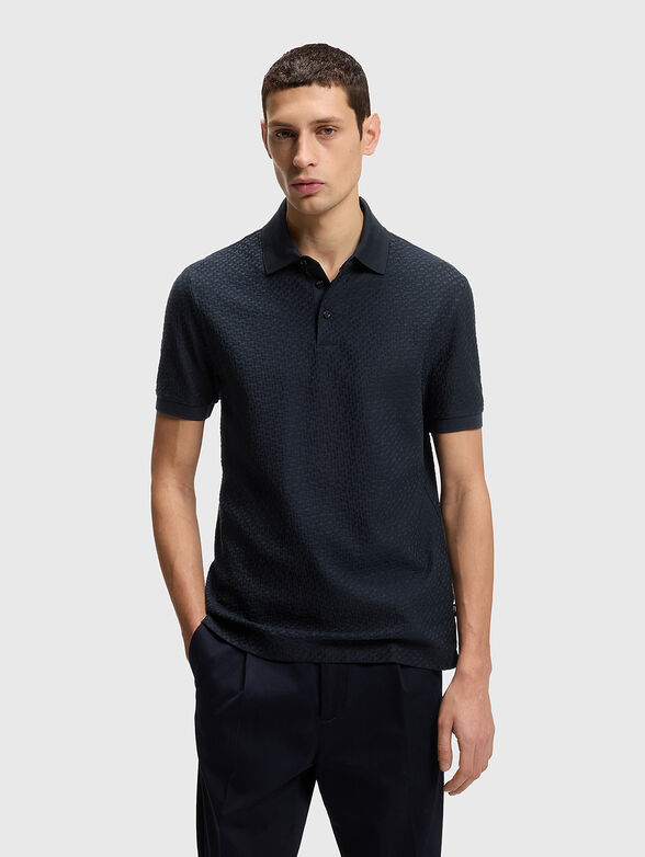 Polo shirt with a jacquard pattern - 1