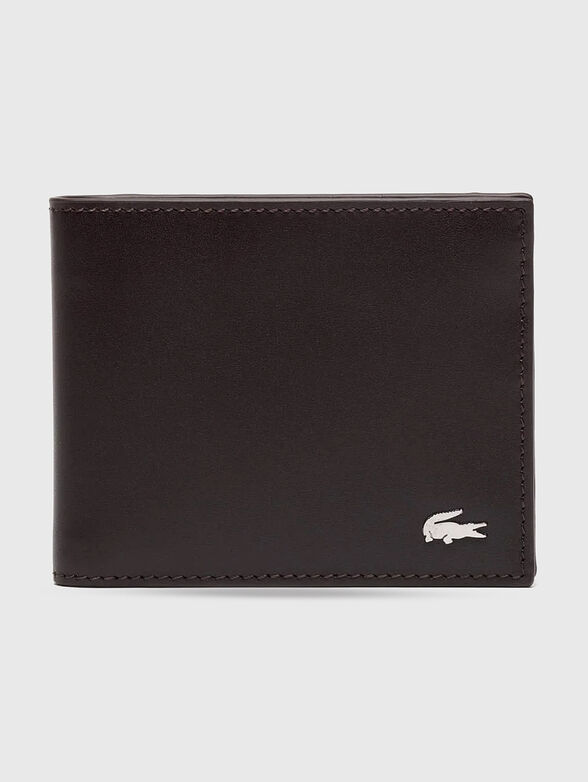 Black leather wallet - 1