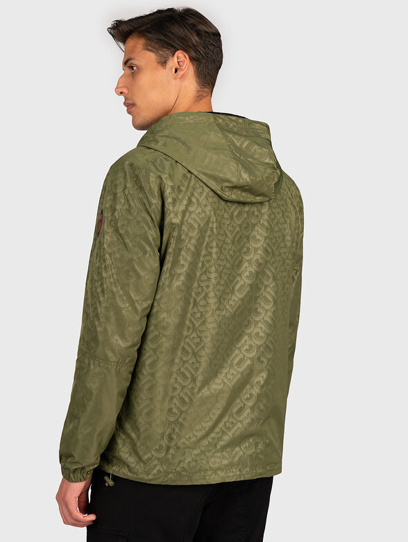 Reversible jacket with logo print - 3