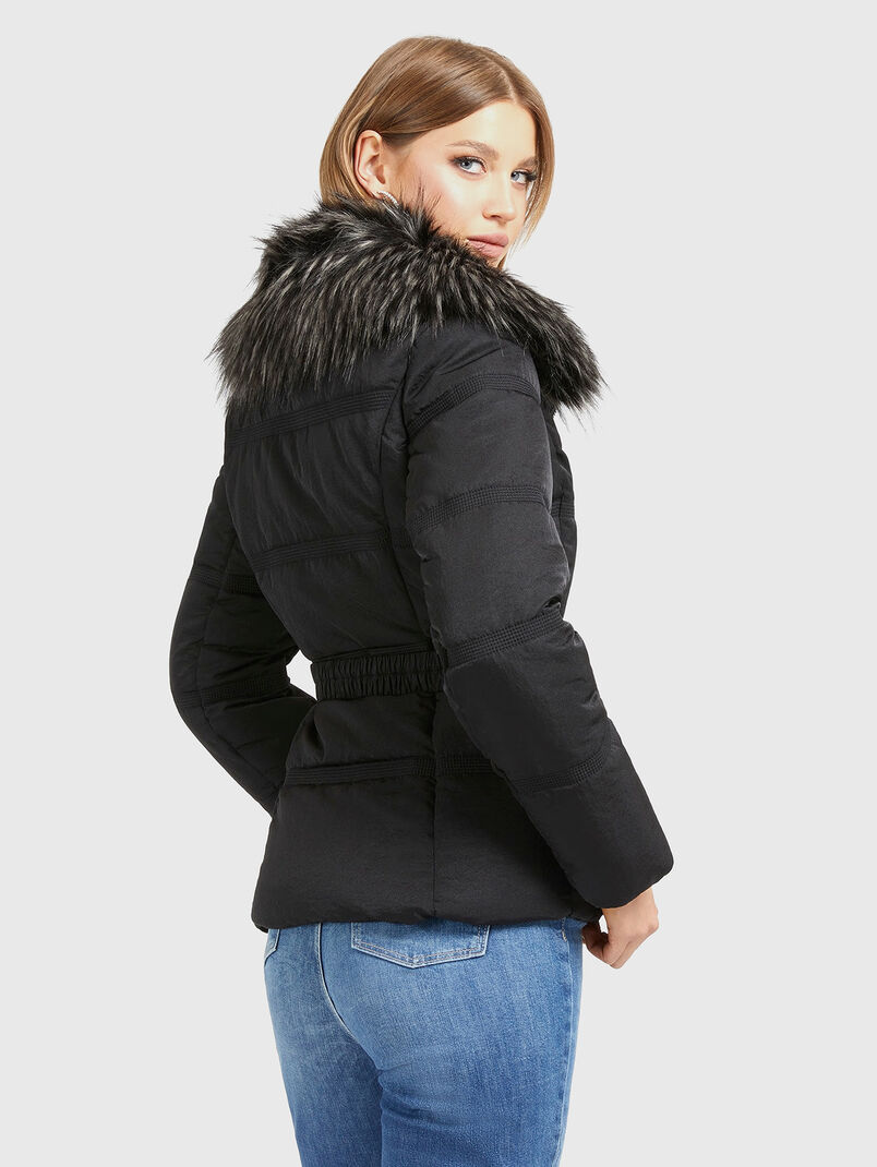 MARISOL black jacket with belt - 3