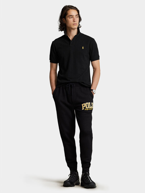 Cotton Polo-shirt with contrast embroidery - 2