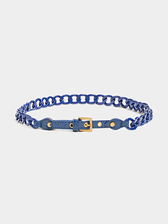 Chain belt in blue - 2