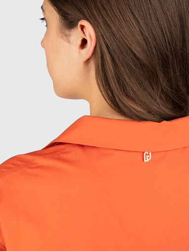 Cotton shirt with pocket - 3