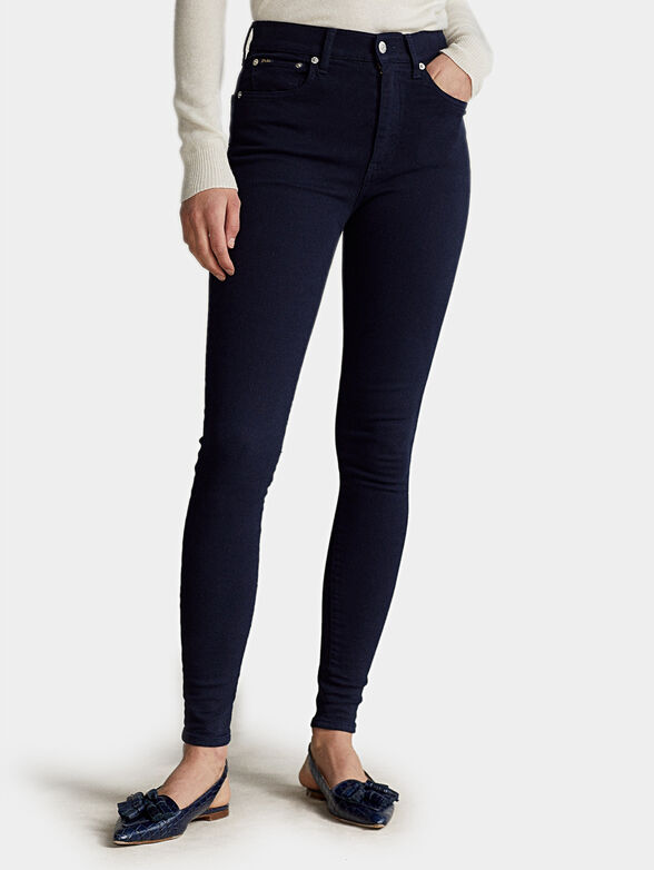Skinny jeans with embroidered Pony logo - 1