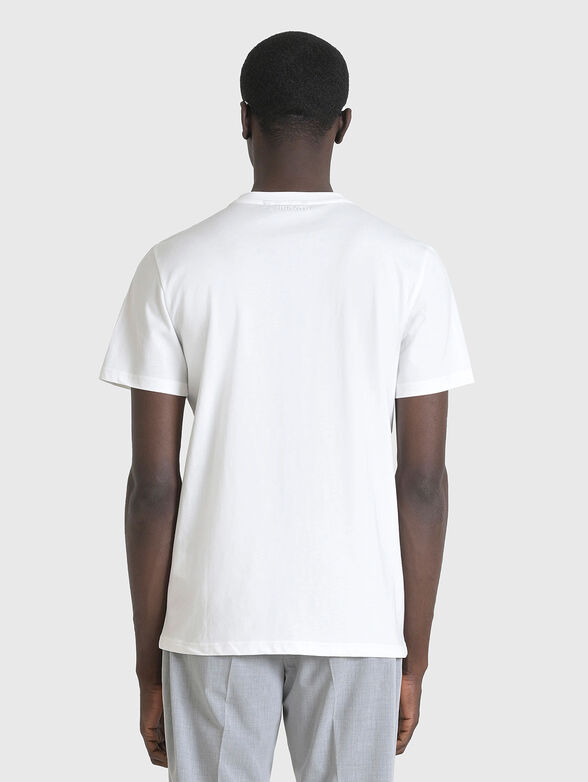 Cotton T-shirt with oval neckline - 2