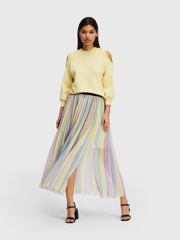 Multicoloured midi skirt - 1