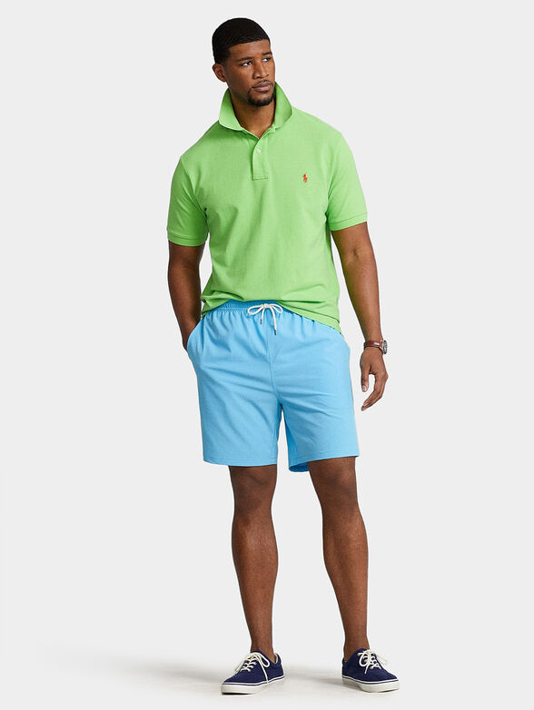 Swim trunks in blue color - 4