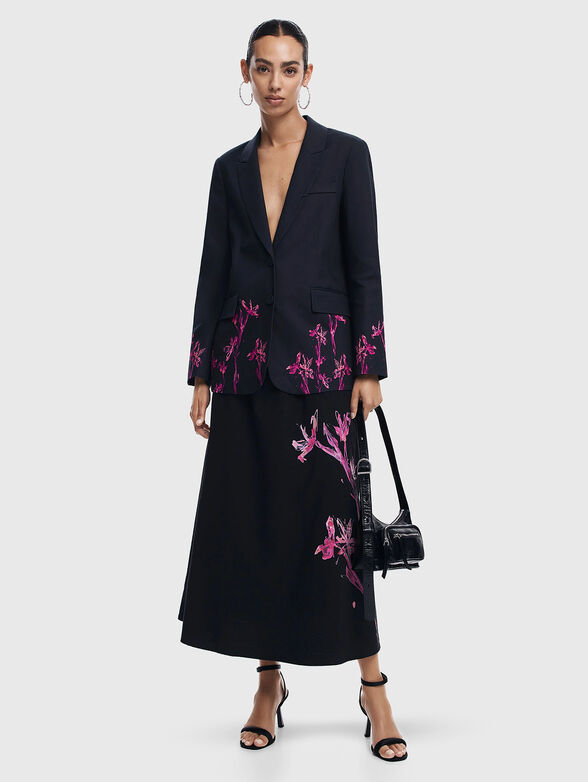 Midi skirt with print - 6