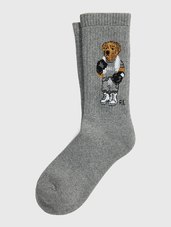 Cotton socks with Polo Bear embroidery - 1