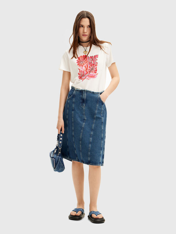 T-shirt with floral print - 2