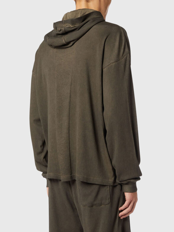 Green cotton sweatshirt - 2