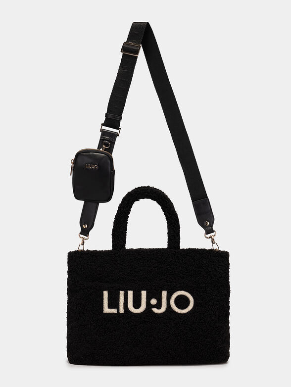 Shopper bag with plush texture - 2