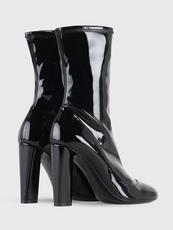 Pattern leather ankle boots - 3