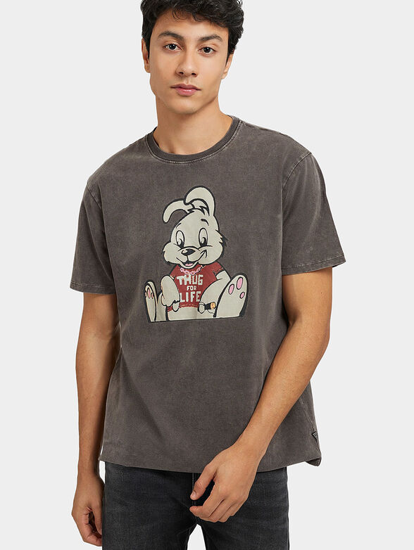 HUG BUNNY T-shirt with art print - 4