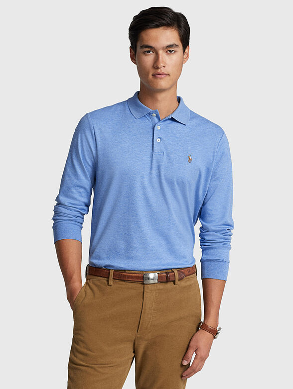 Polo-shirt with long sleeves - 1