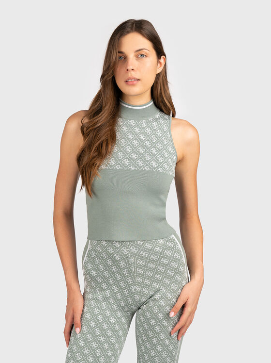 LISE top with monogram logo - 1