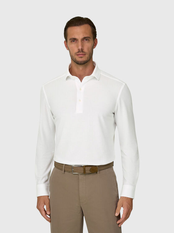 Polo-shirt with long sleeves - 1