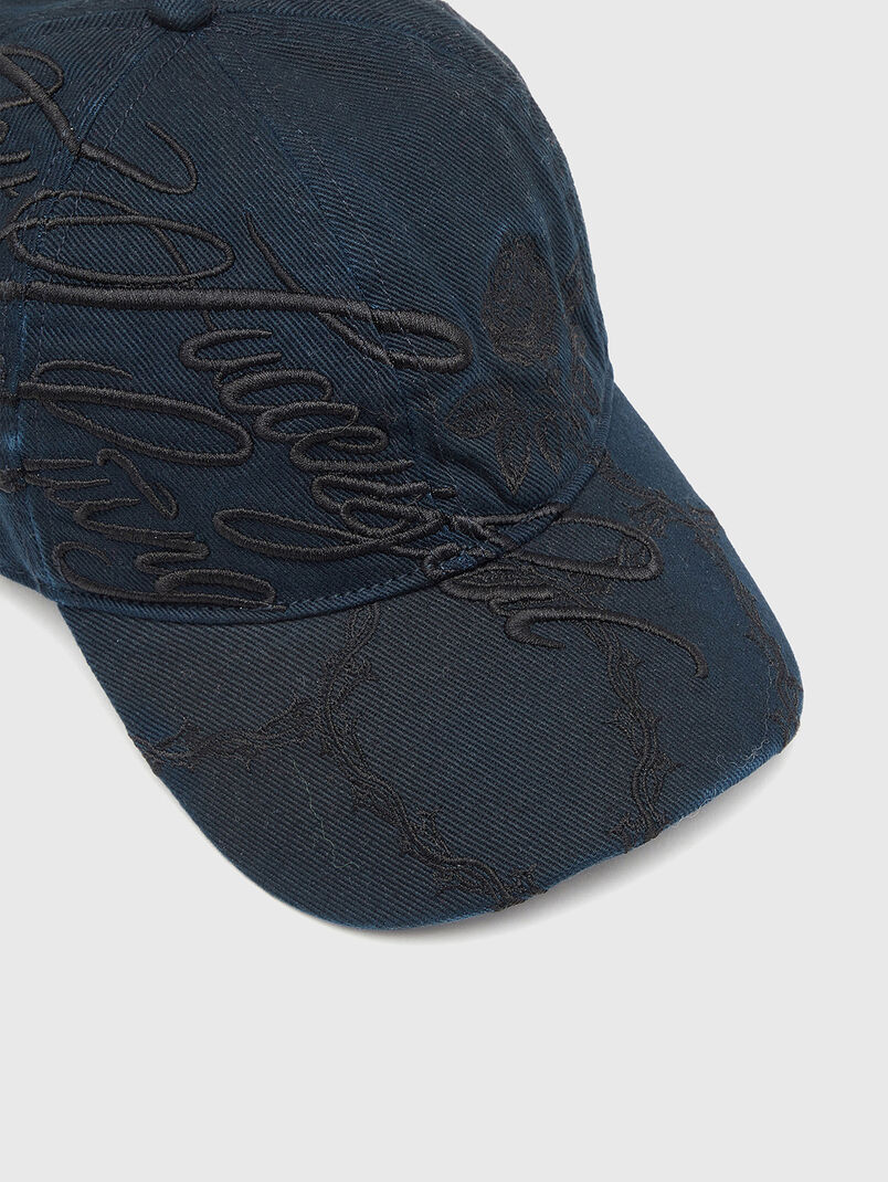 Beige hat with embroidery - 3