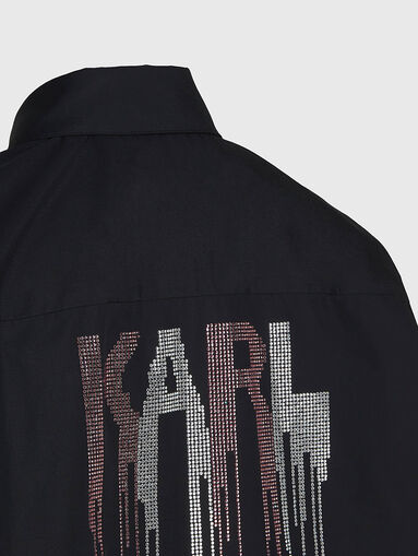 Long shirt with rhinestones - 3