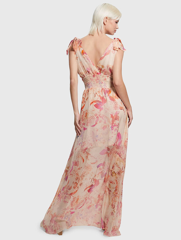 SMOCKED VENUS dress with V-neck - 2