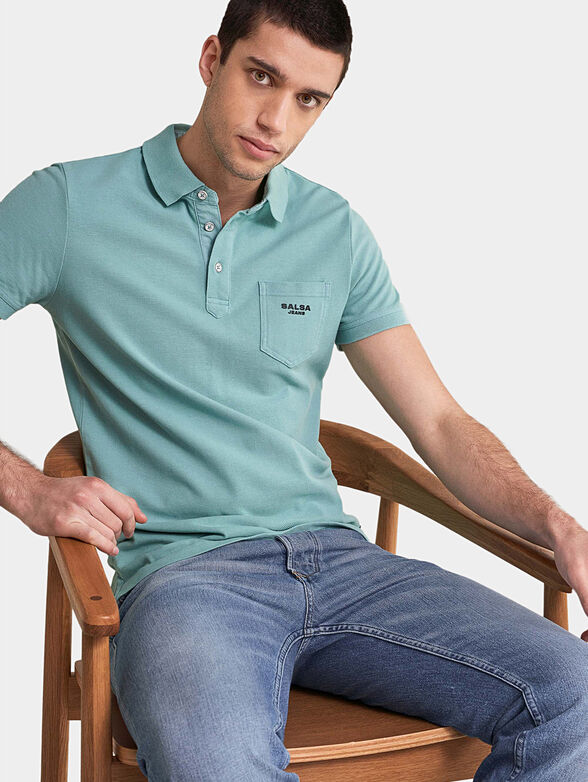 Polo-shirt in blue - 3