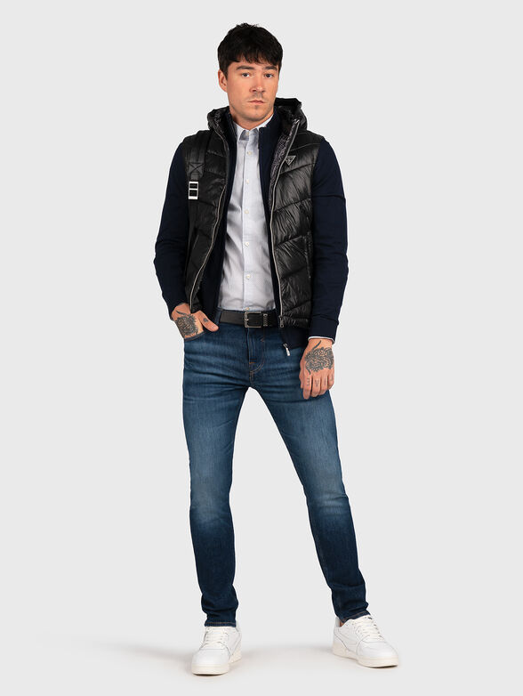ORVAL cardigan with zip and embroidered logo - 4